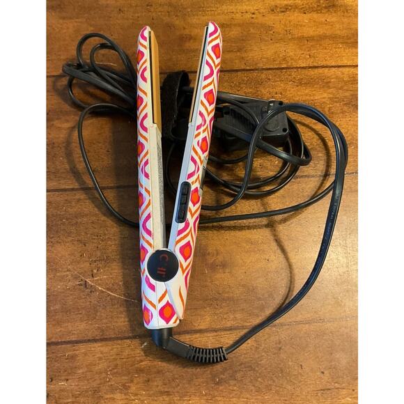 Chi Professional Ceramic Hairstyling Flat Iron Limited Edi GF6864 Orange Pink